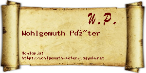 Wohlgemuth Péter névjegykártya